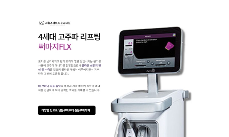4세대 고주파 리프팅 써마지FLX